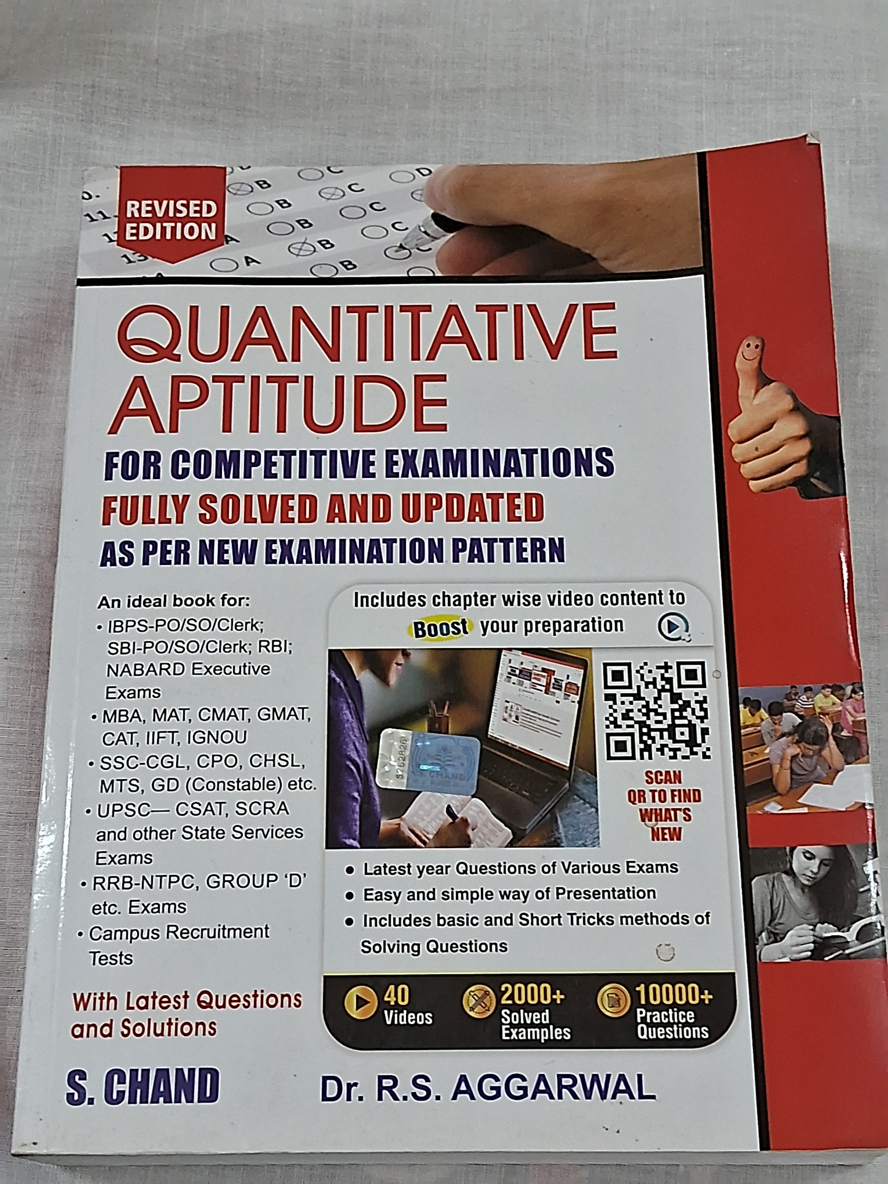 Quantitative Aptitude for Competitive Examinations" by Dr. R.S. Aggarwal